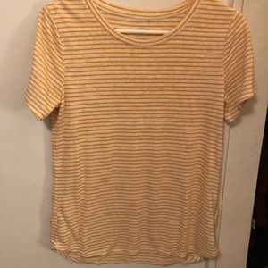 Mustard striped tee
